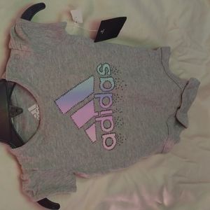 Adidas onesie  size 3m grey